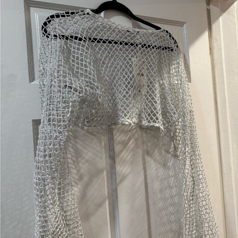 Netted crop top